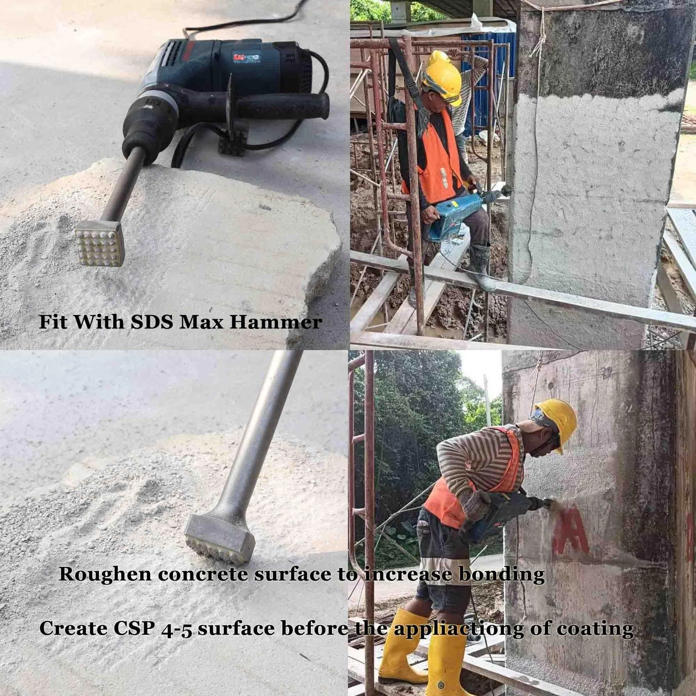 SDS Max Bushing Bit - 11 3/4 In. 25 Tips