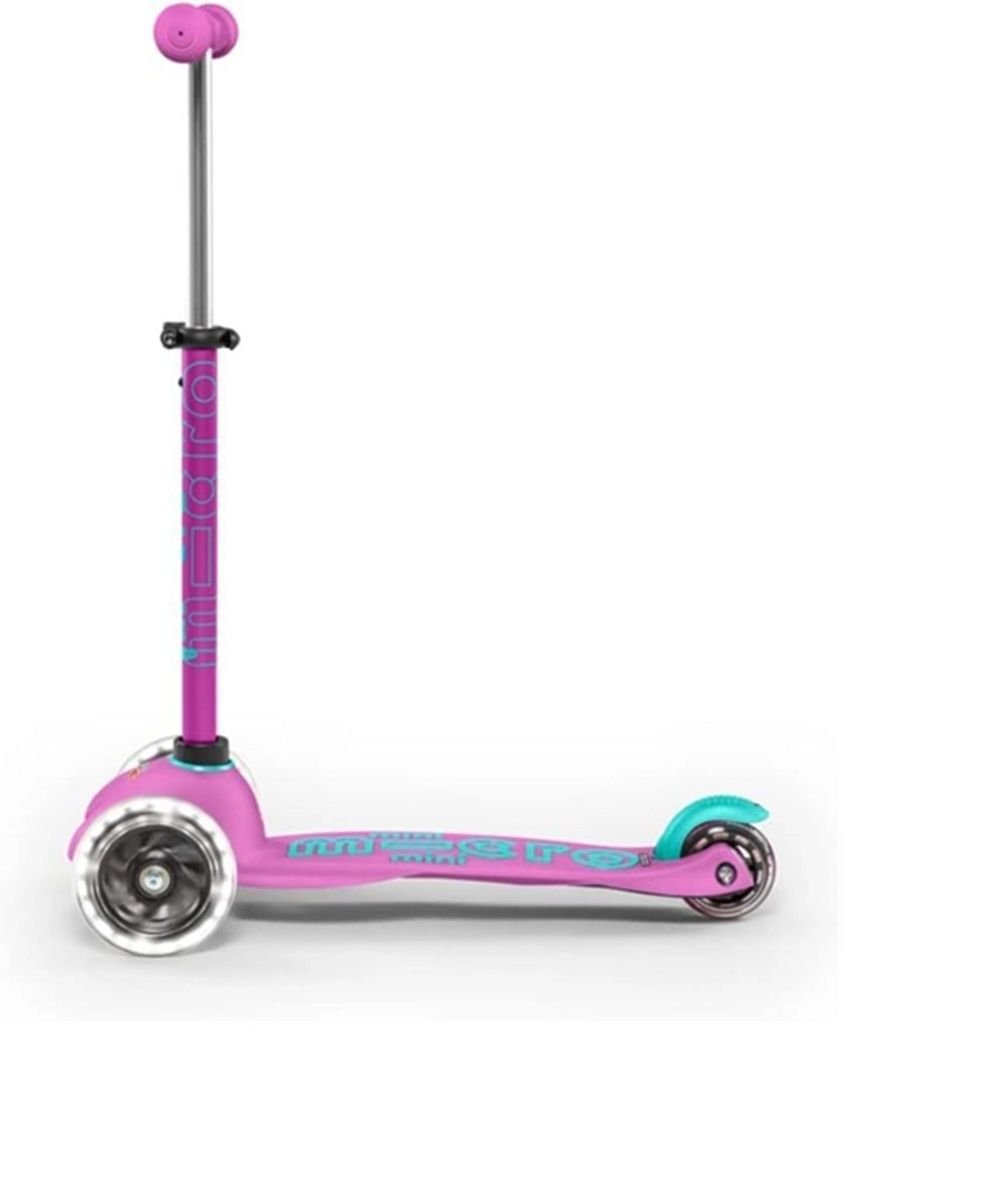 Mini Deluxe 3-Wheel Kick Scooter – 120/85 mm LED