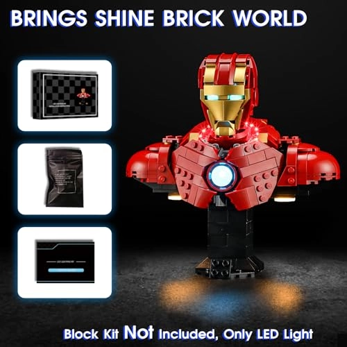 Led Light for LEGO Iron Man MK4 Bust 76327