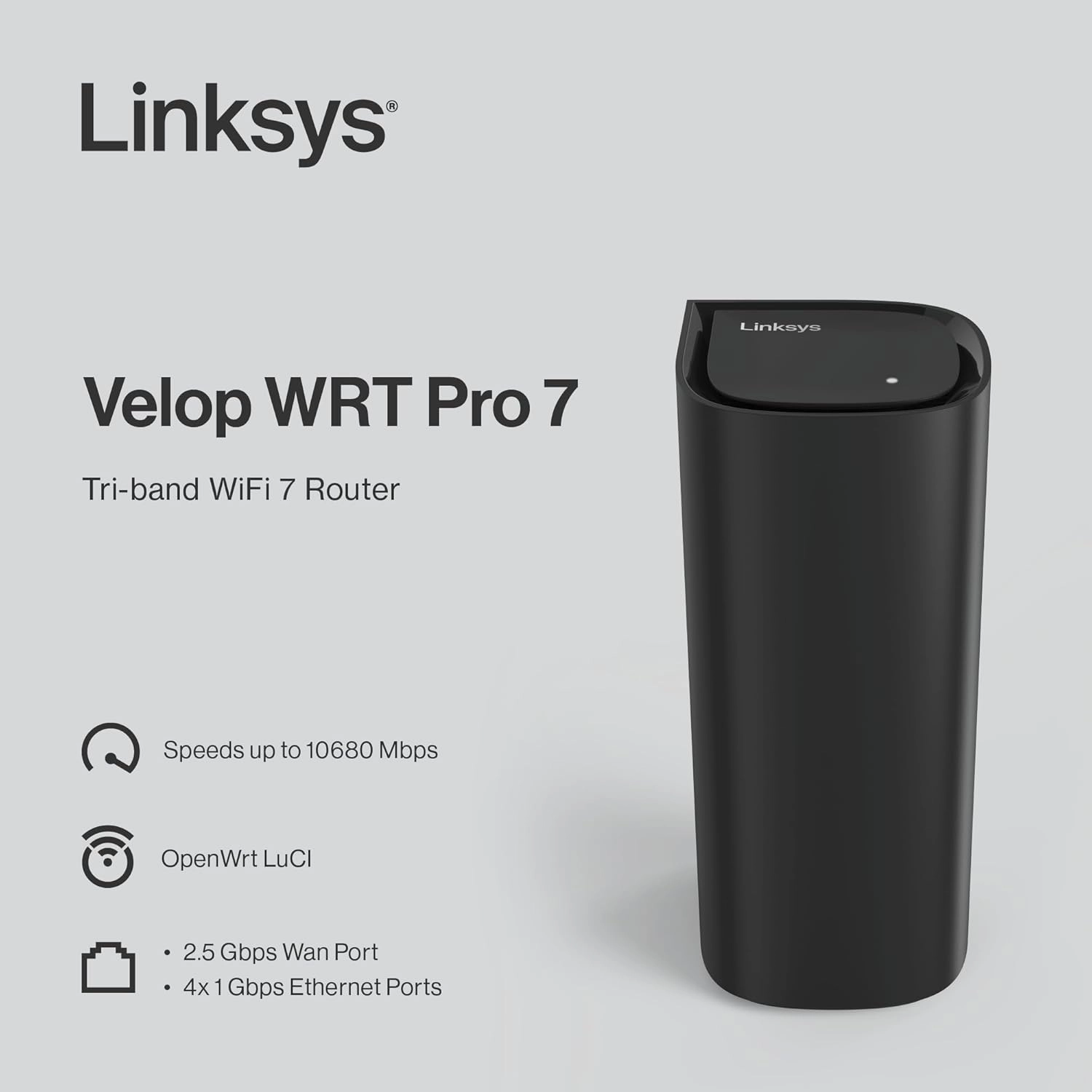 Velop WRT Pro 7 - 10,680 Mbps IEEE 802.11be