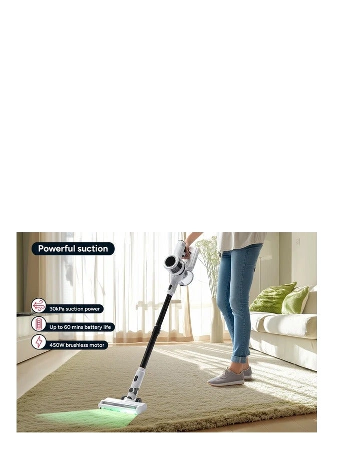 Handheld Cordless Vacuum Cleaner - Self-Cleaning Station Auto Empty 3L LCD Touchscreen