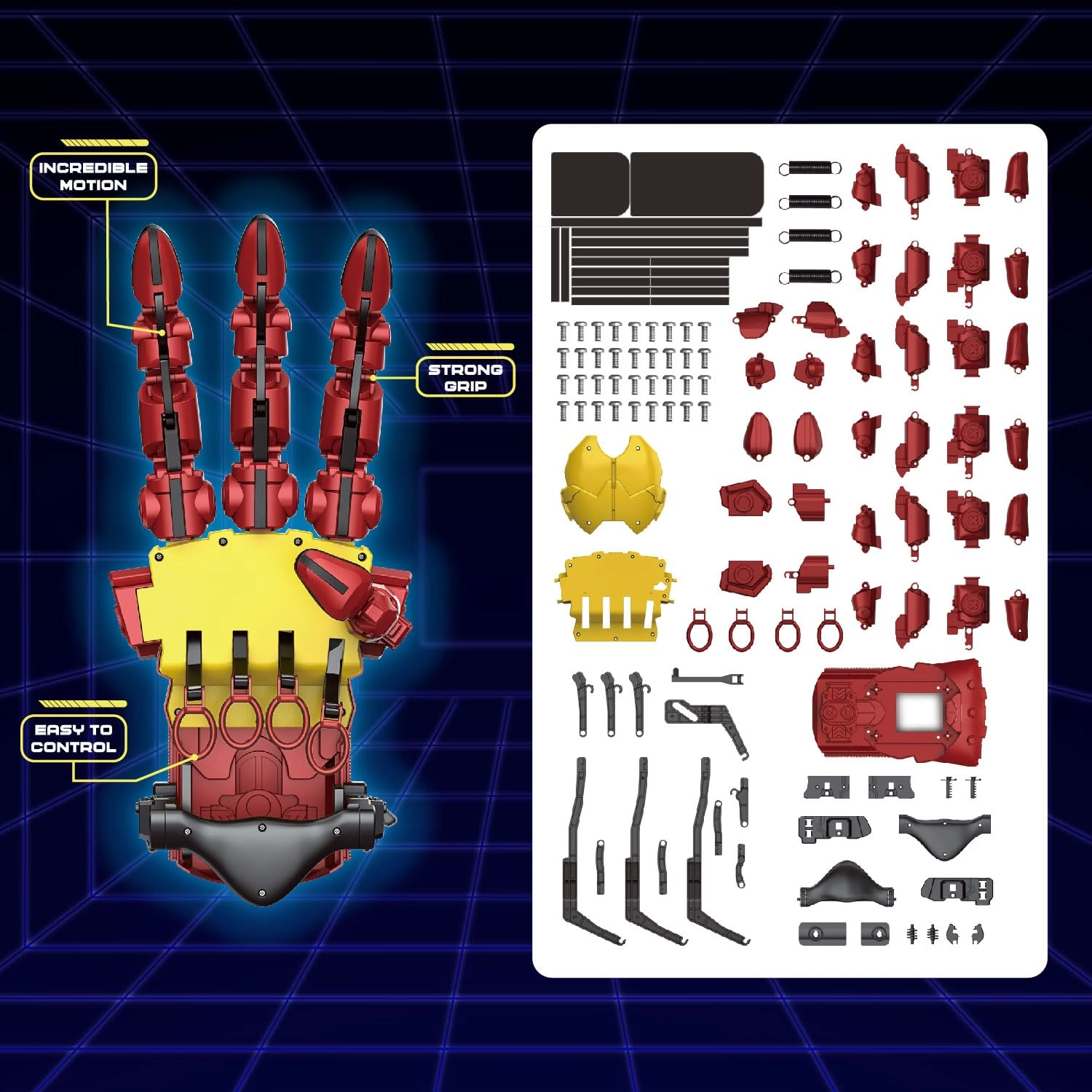 Bionic Cyborg Hand Kit Engineering - 10 years+ 112 pieces