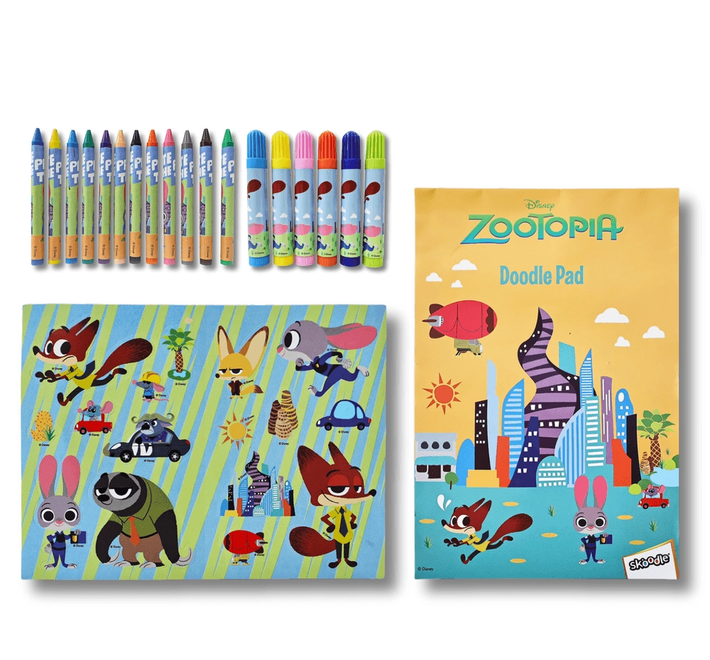 Zootopia Creative Art Set - 50+pcs crayons, markers, watercolors