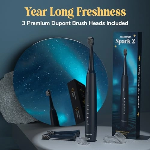 Spark Z - 3 Brush Heads 35000 Sonic Vibrations USB Type C