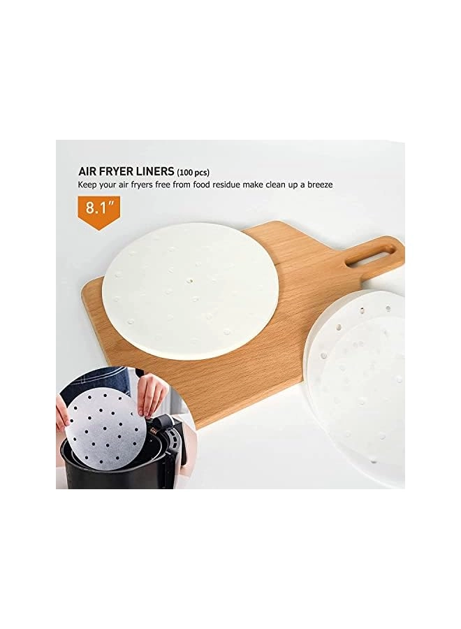 Pizza Pan + Cake Baking Pan + Multipurpose Skewers Rack + Metal Holder + Toasting Rack + Food Tongs + Air Fryer Liners + Silicone Oil Brush + Pan Gripper + Silicone Mat + Egg Bite Molds - Teflon Silicone 12 piece(s)