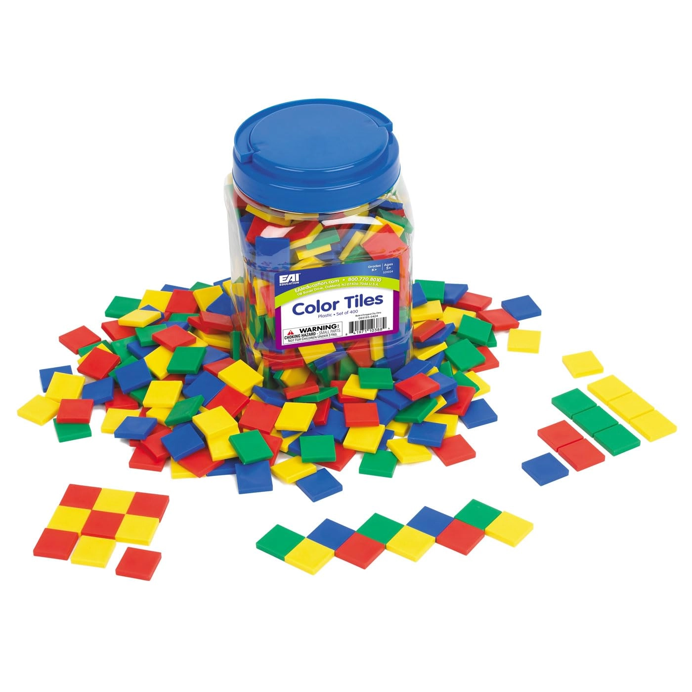 EAI Education Color Tiles - 400 pieces