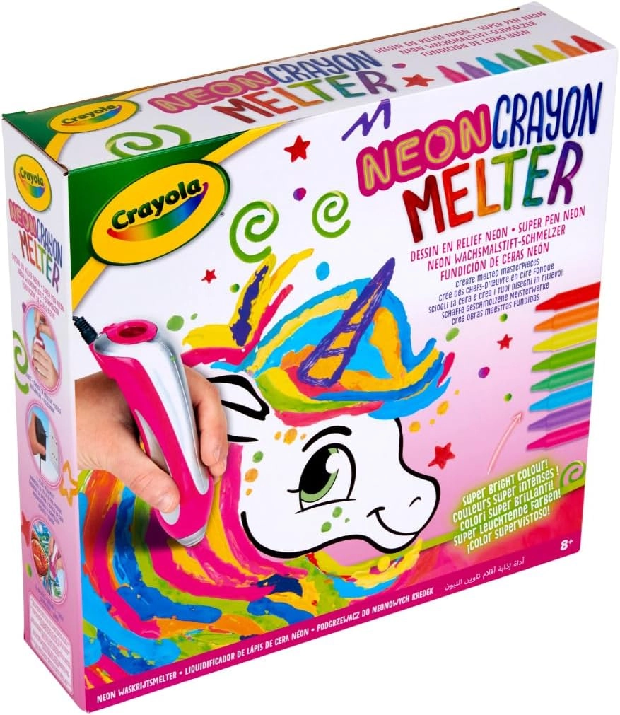 Neon Crayon Melter Unicorn