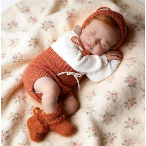 LOULOU Reborn Baby Doll - 20 Inch Soft Cloth Body & Vinyl Limbs Sleeping Ages 3+