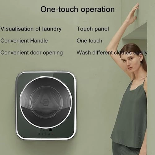 Wall-mounted automatic washing machines
