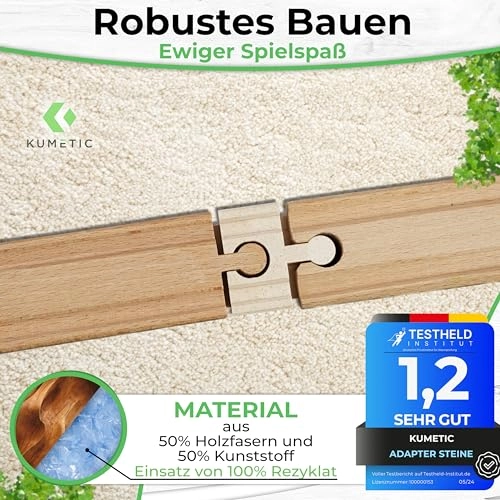 adapter stone - 50% wood, 50% plastic 10-piece