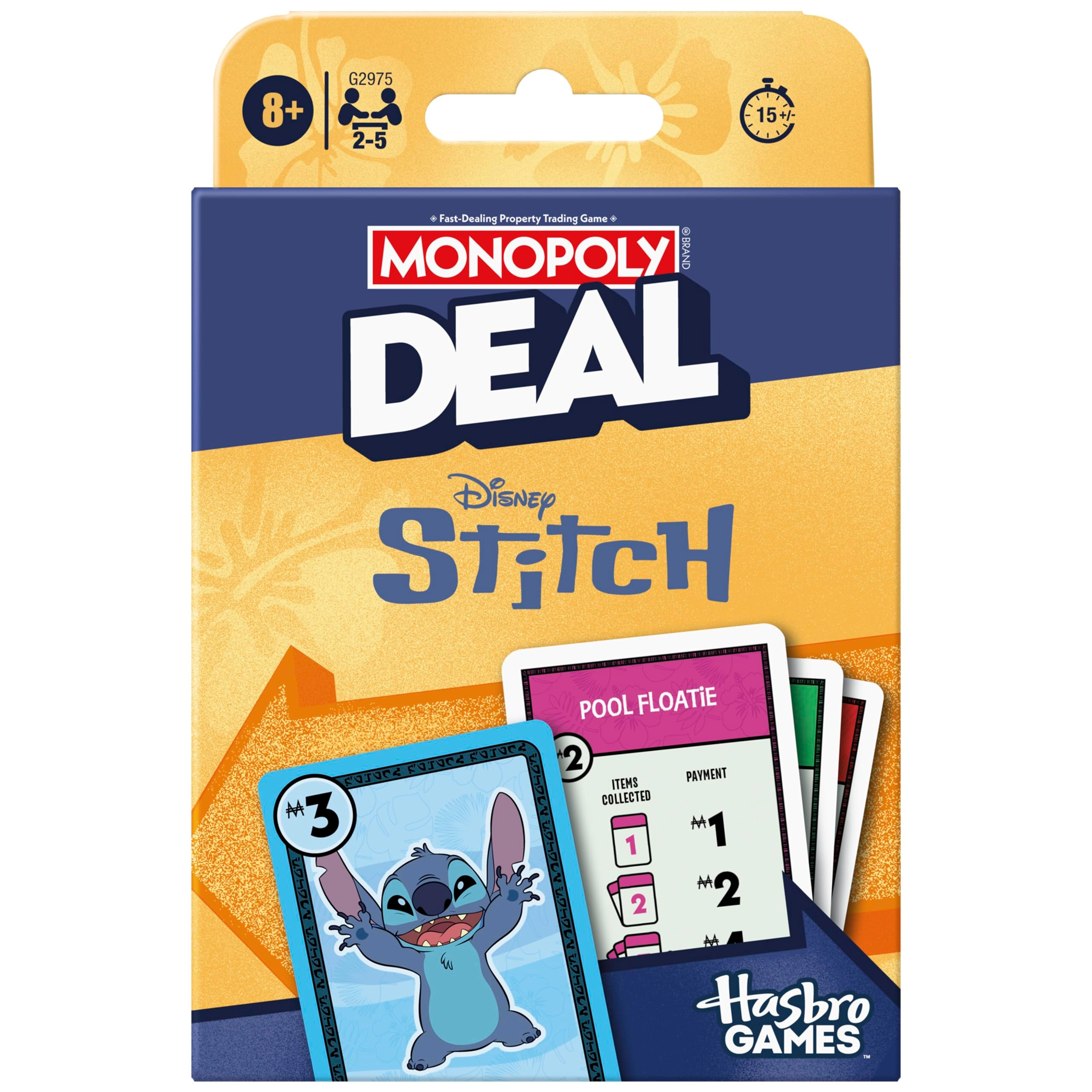 Hasbro Monopoly Deal: Disney Stitch Edition - Card Game