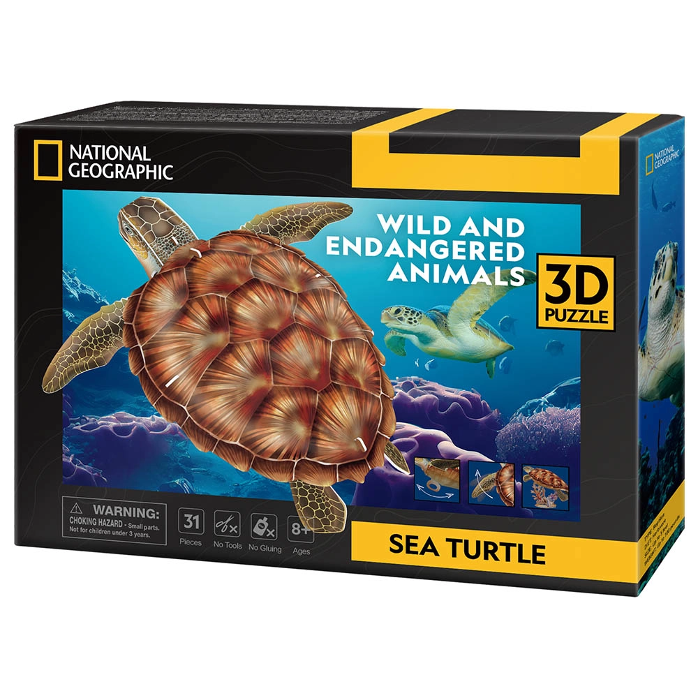 Sea Turtle 3D Puzzle (ALGT-DS1080H) - 31 pcs
