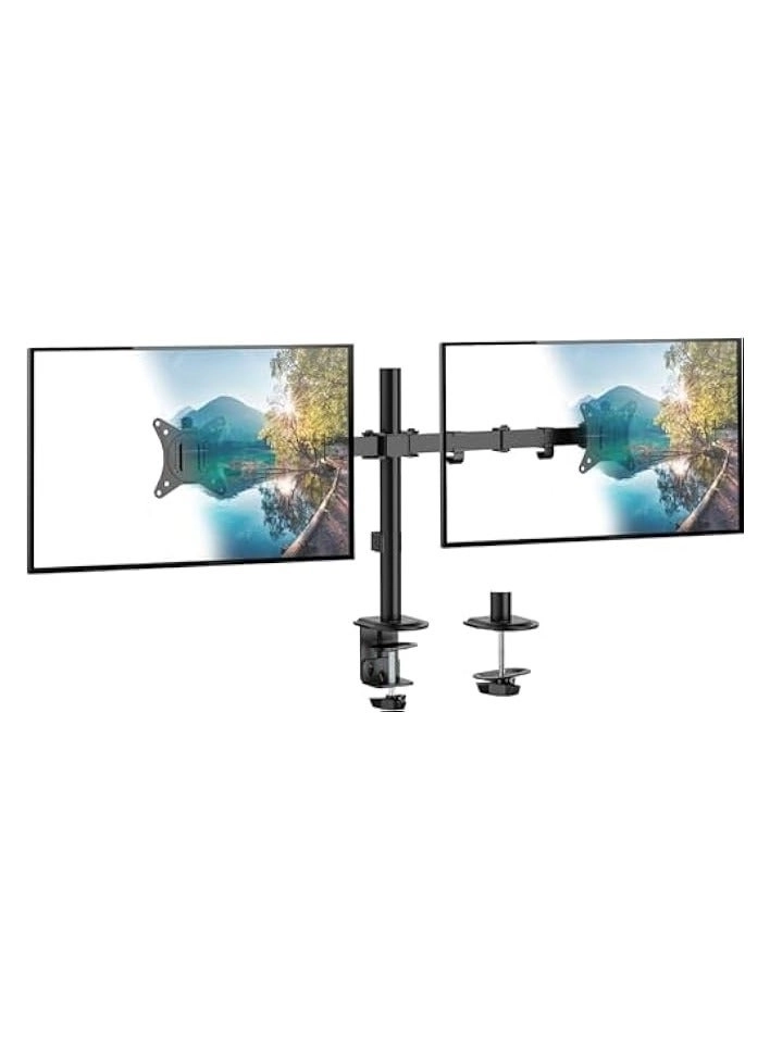 Dual Monitor Mount - 2 Monitors 32 inches 75mm or 100mm