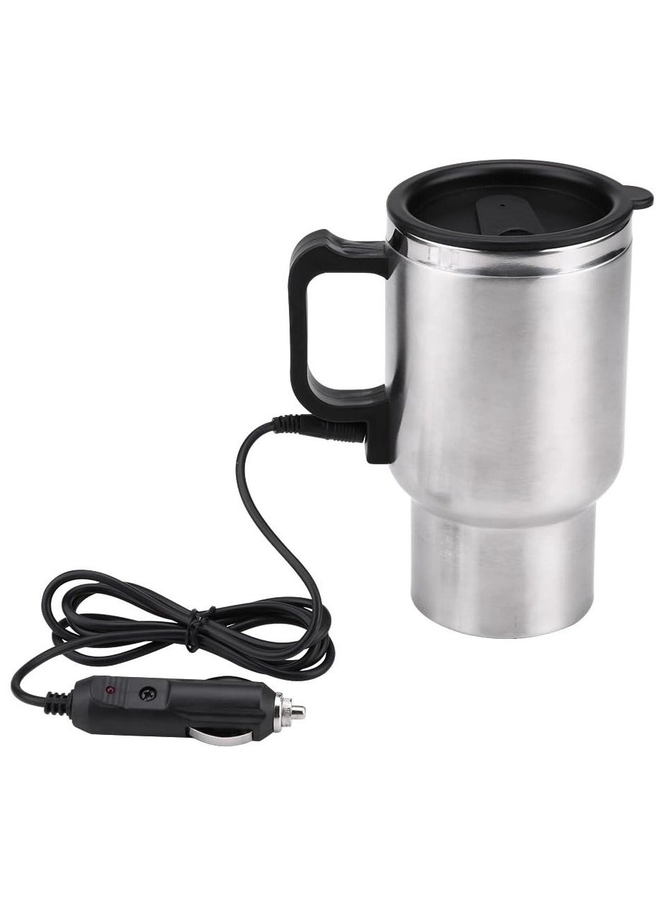 shopi.ae Stainless Steel Car Electric Cup Travel Mug - 450ml