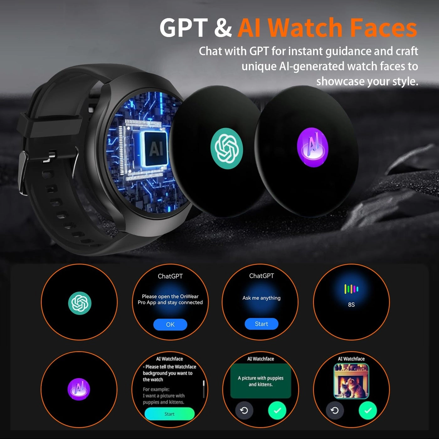 Smart Watch Metal GPS
