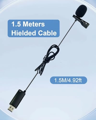 Lavalier Lapel Microphone USB Microphone