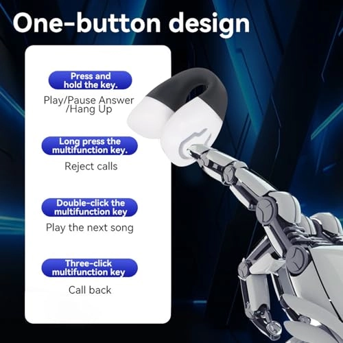 Clip On Earbuds Wireless Earbud