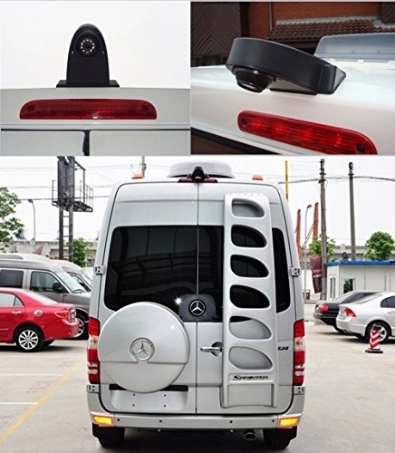 Brake Light Reversing Camera + Rear View Mirror Monitor - Night vision 628 x 586 pixels