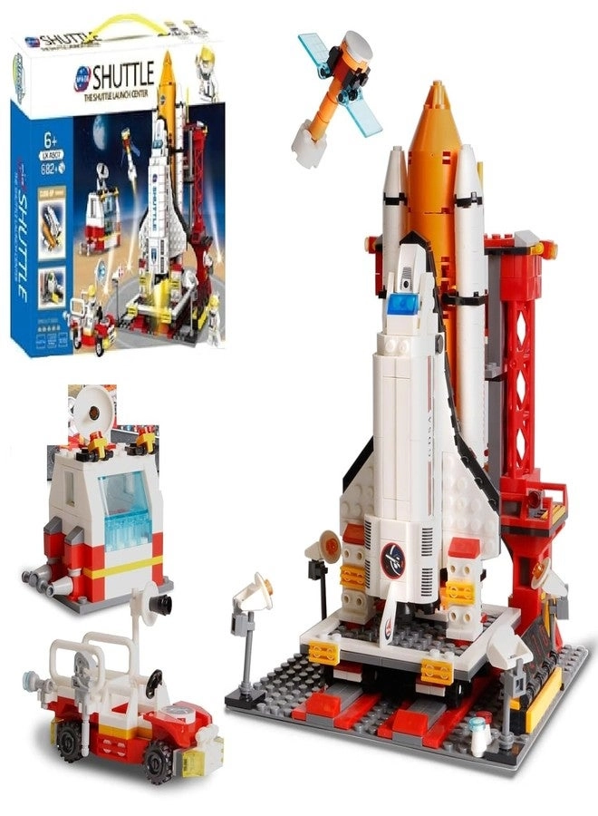TIUDTOY Space Ship Exploration Rocket and Launcher - 682+ pcs