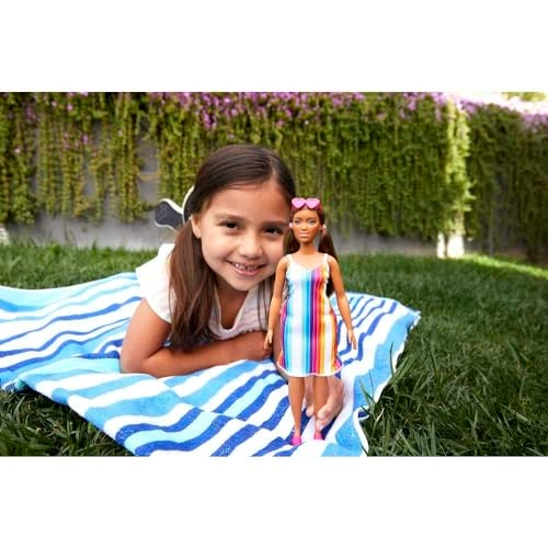Barbie Loves The Ocean Beach-Themed Doll - 11.5-inch Recycled Plastics Curvy Brunette