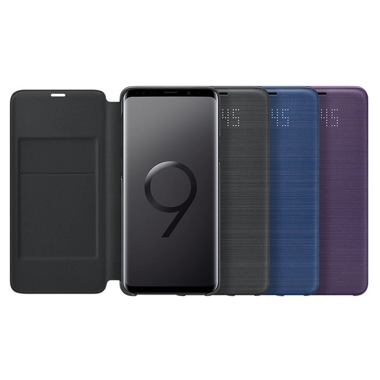 LED Flip Wallet Cover for Galaxy S9 Plus