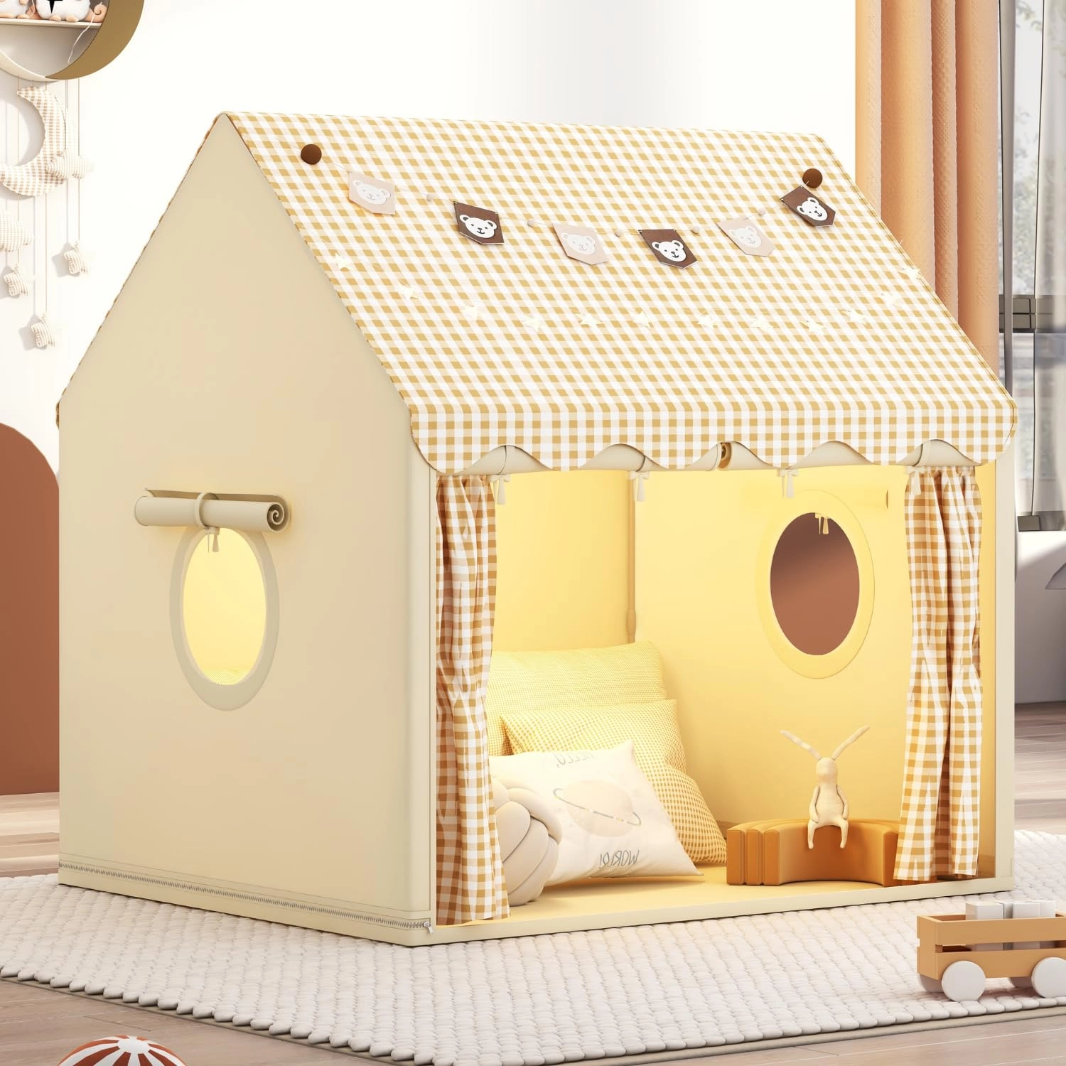 muhmuh Play Tent - 41x47x51 inches Star Lights