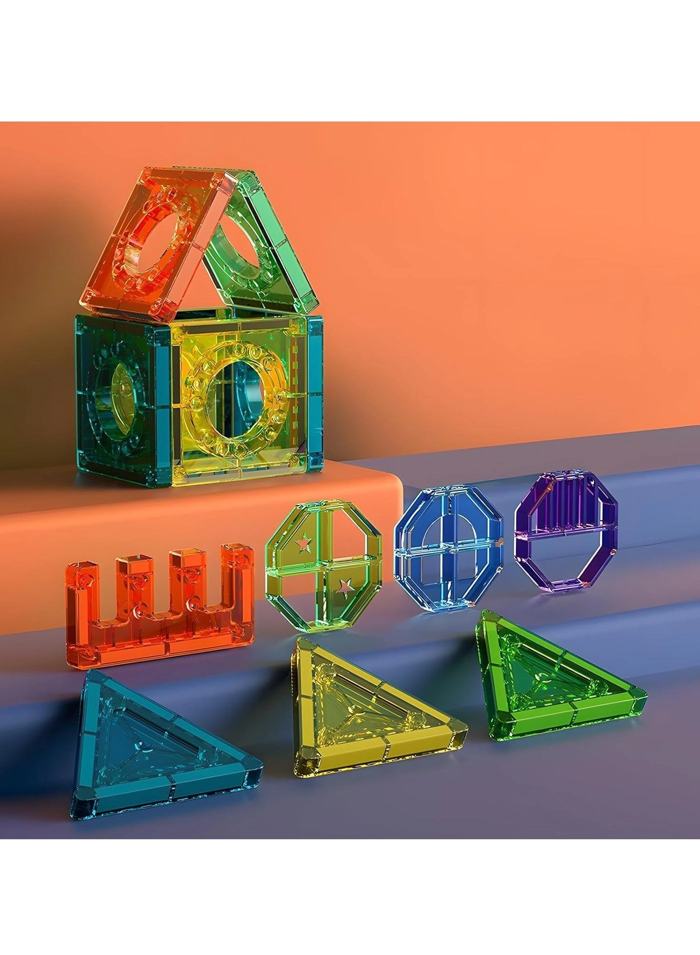 Magnetic Building Block Set - 158 pcs