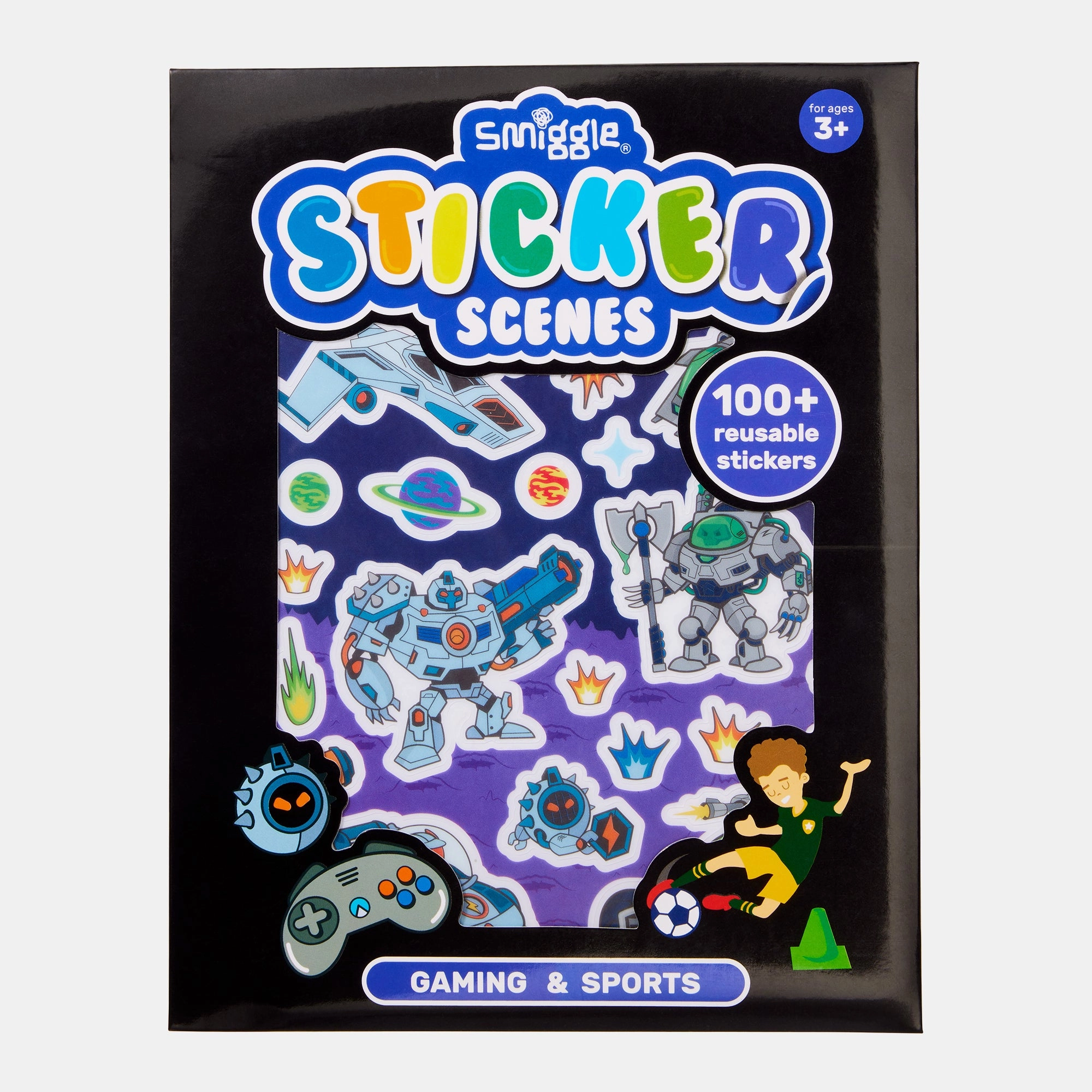 Smiggle Play Scenes Sticker Book 100 pcs