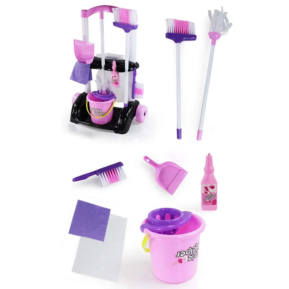 Cleaning Trolley Set - 9 pcs (GF-667-32)