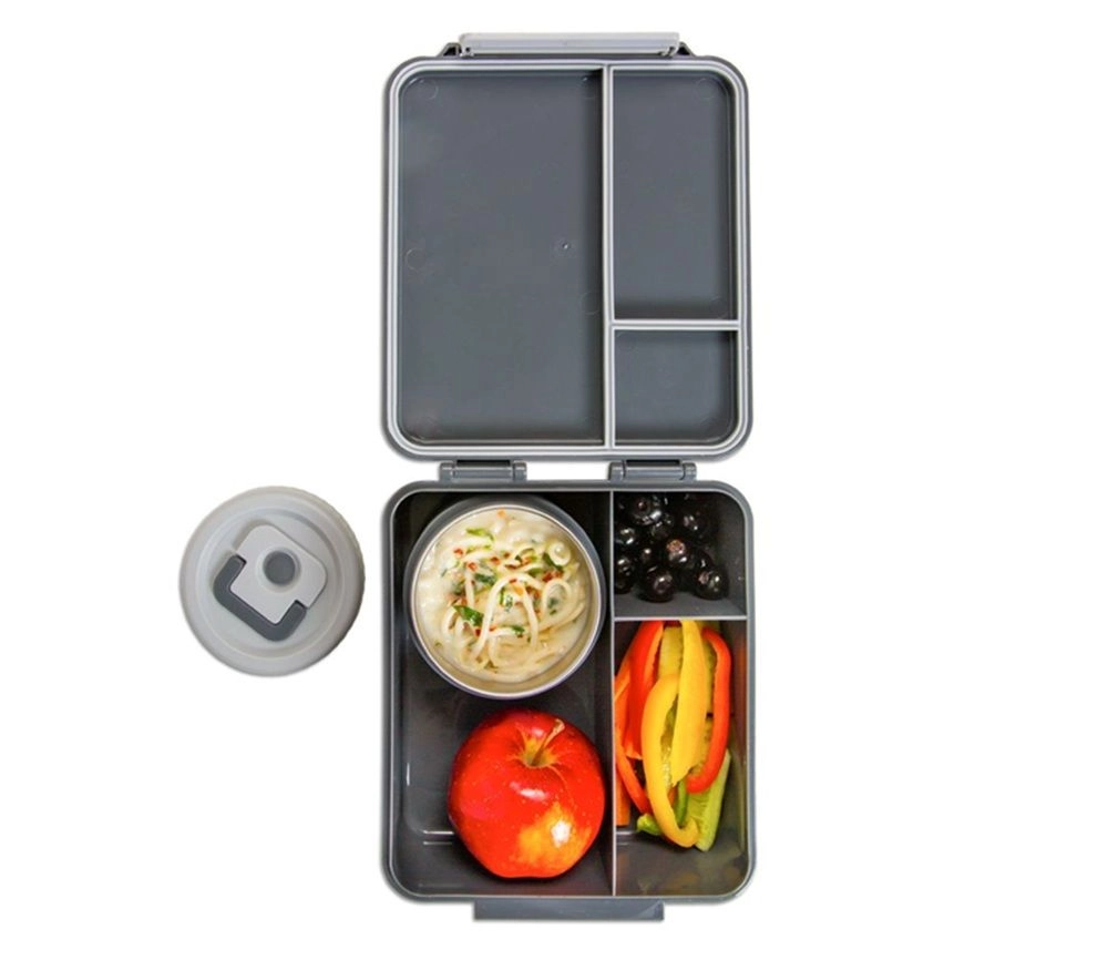 Bento Lunch Box With Steel Food Jar - Think Big Blush 1.74L