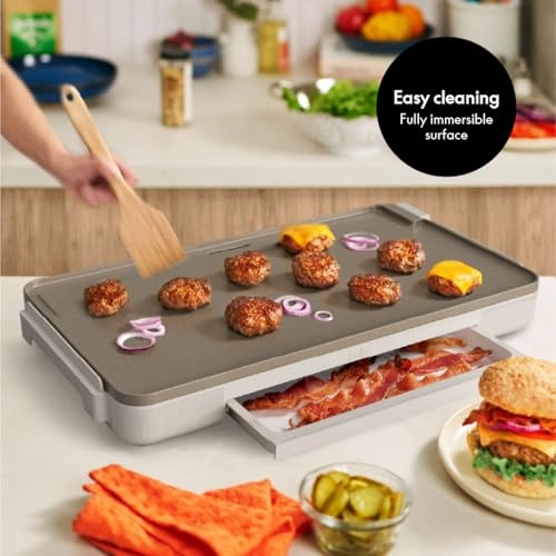 XL Electric Ceramic Titanium Griddle - 1500W 56 cm