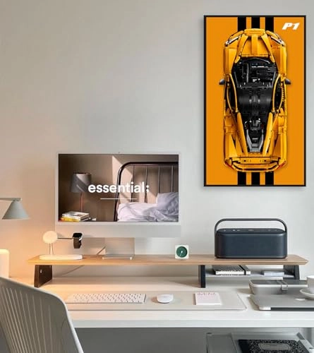 Display Wall Plate for LEGO Technic McLaren P1 1:8 42172 - Aluminum