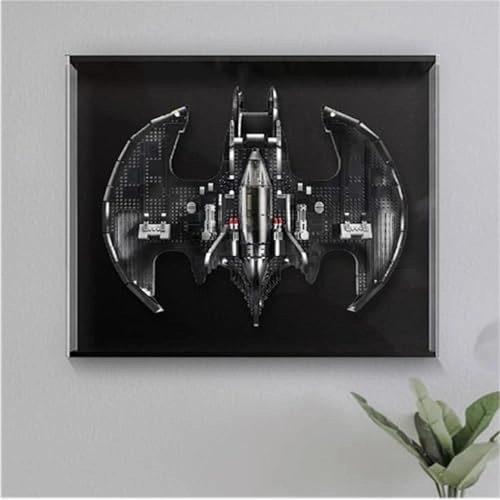 Dustproof Acrylic Display Box - Compatible with Lego 76161 Wall Mounted Matte Black