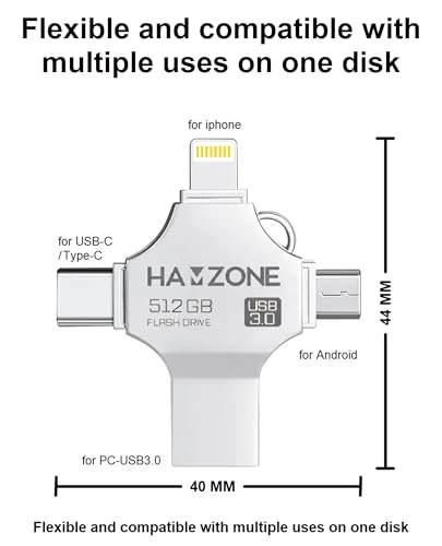 4-in-1 USB Flash Drive - for iPhone 512GB
