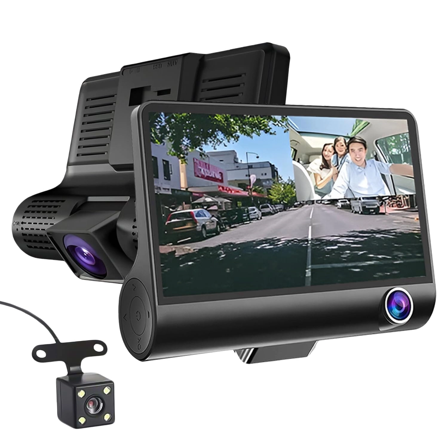 Carzex 3-Channel Dash Camera - 1296P