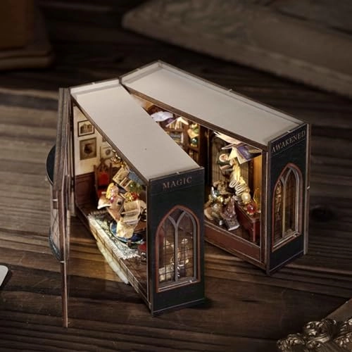 Miniature Wooden Dollhouse Furniture Kit - Creative Room 1:24