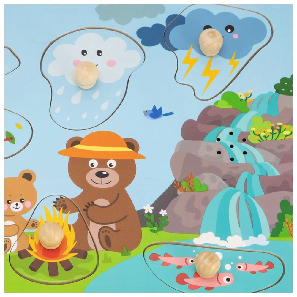 Nature Knob Puzzle - 18 months+ 7 pieces