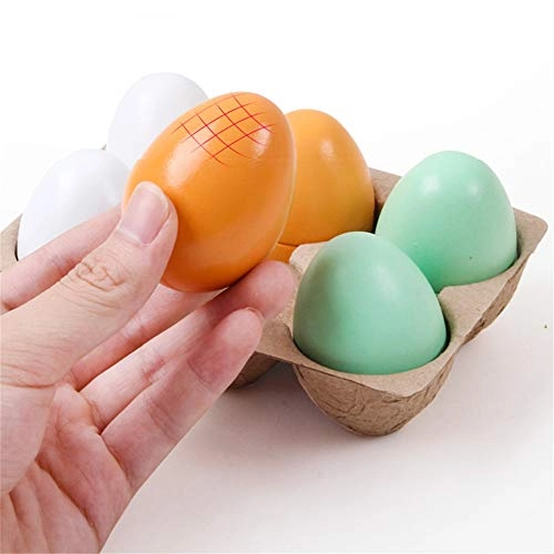 wooden simulation eggs - 3+ 6 pieces