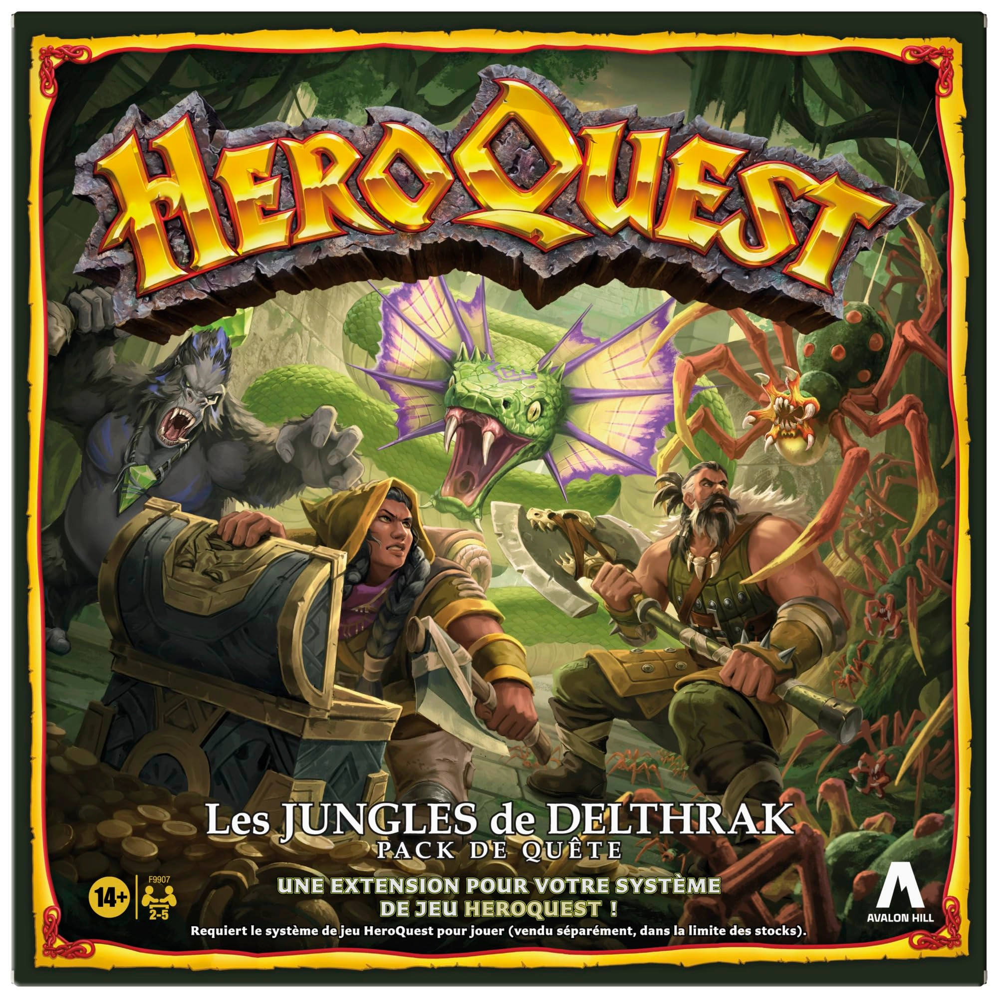 Avalon Hill HeroQuest: Delthrak Jungle Quest Pack (French)