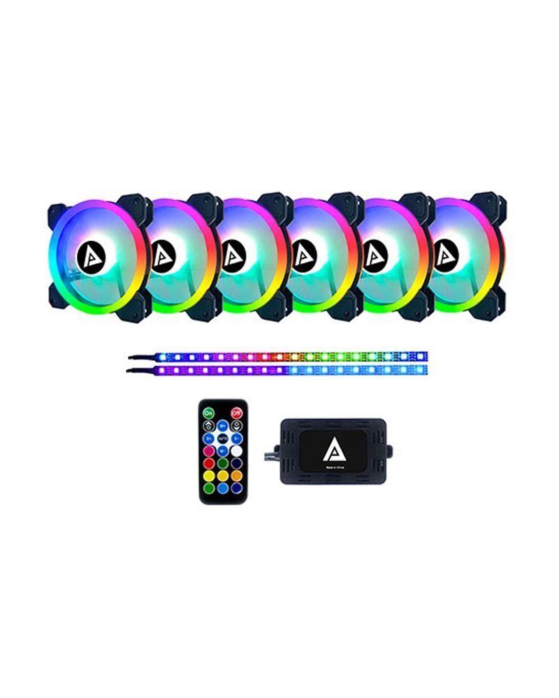 Apevia TL612L2S-RGB - X6+2 120MM