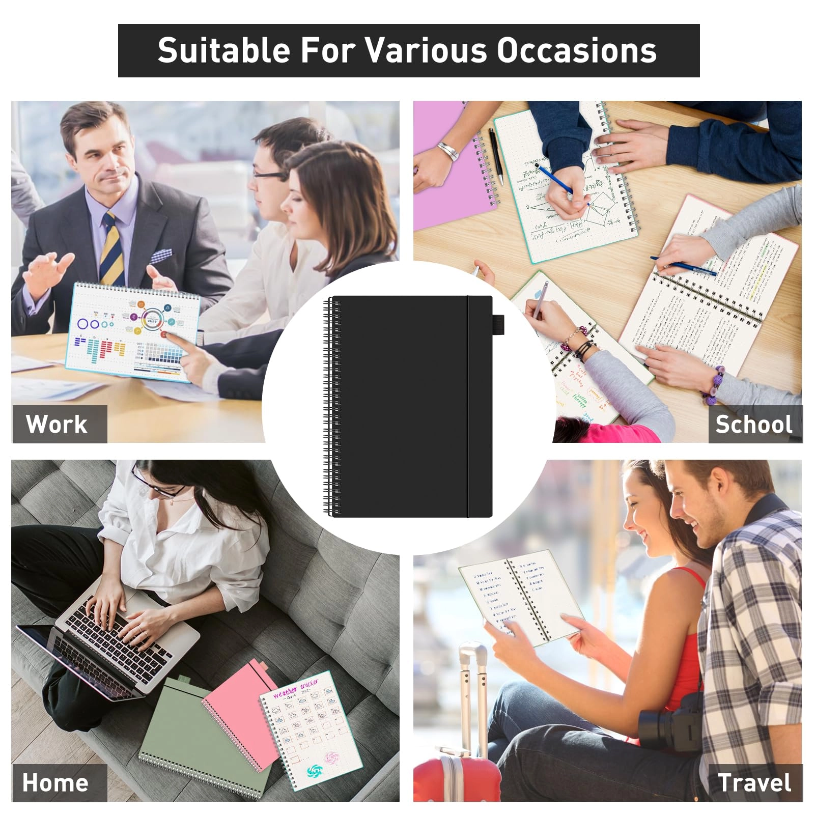 Notebook A4 Spiral - Lined 55 Sheets