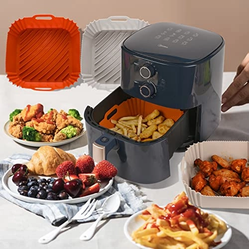 Air Fryer Silicone Liners - Silicone 2 Pcs