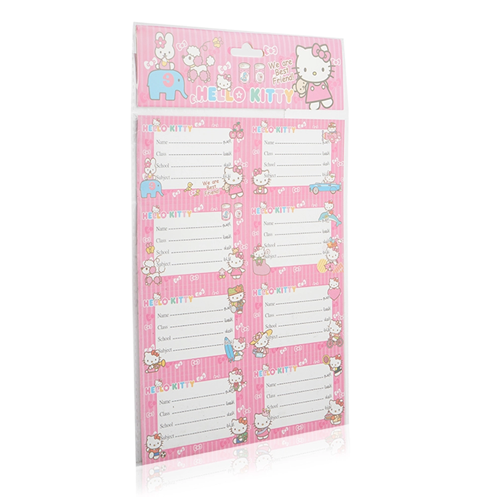 Smile Hello Kitty Name Labels - 5 Pieces
