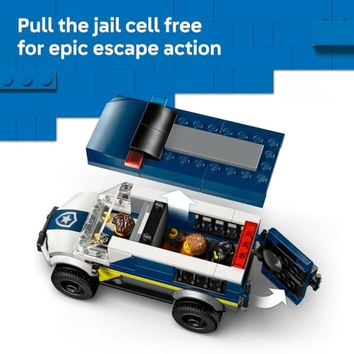 City Police Prisoner Transport Van (60479) - 3 Minifigures Motorbike