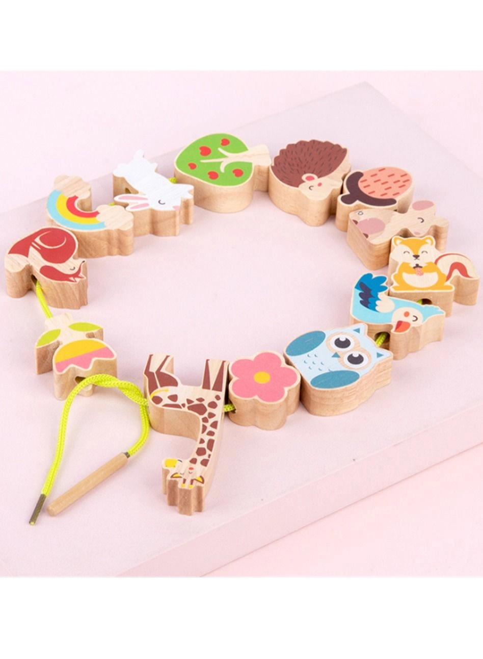 Animals Wooden Stacking Blocks - 2-4 years 10 pieces