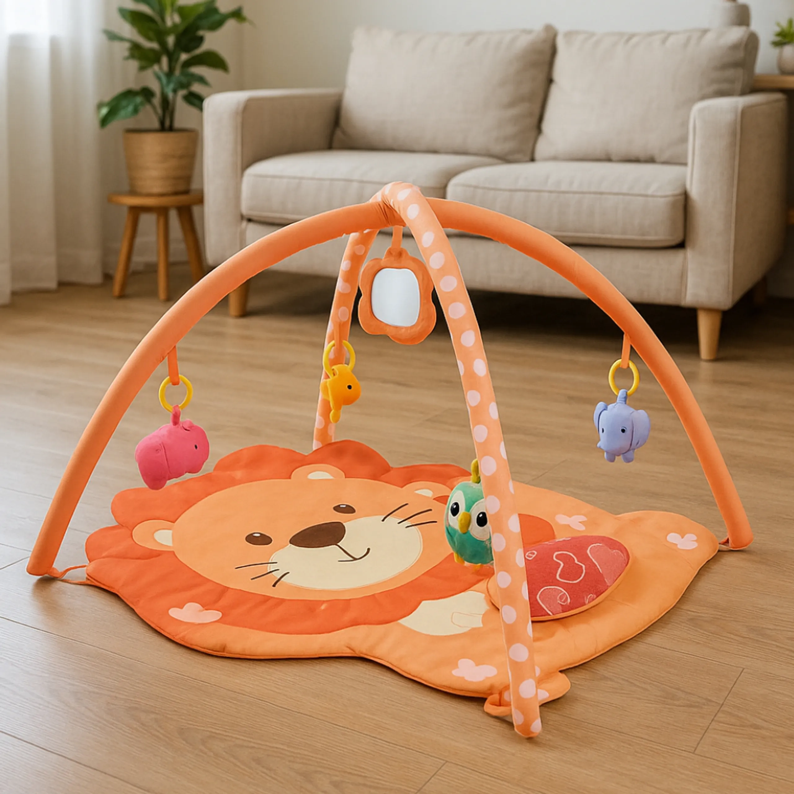 Miles Activity Play Mat With Pillow - Lion 0 months