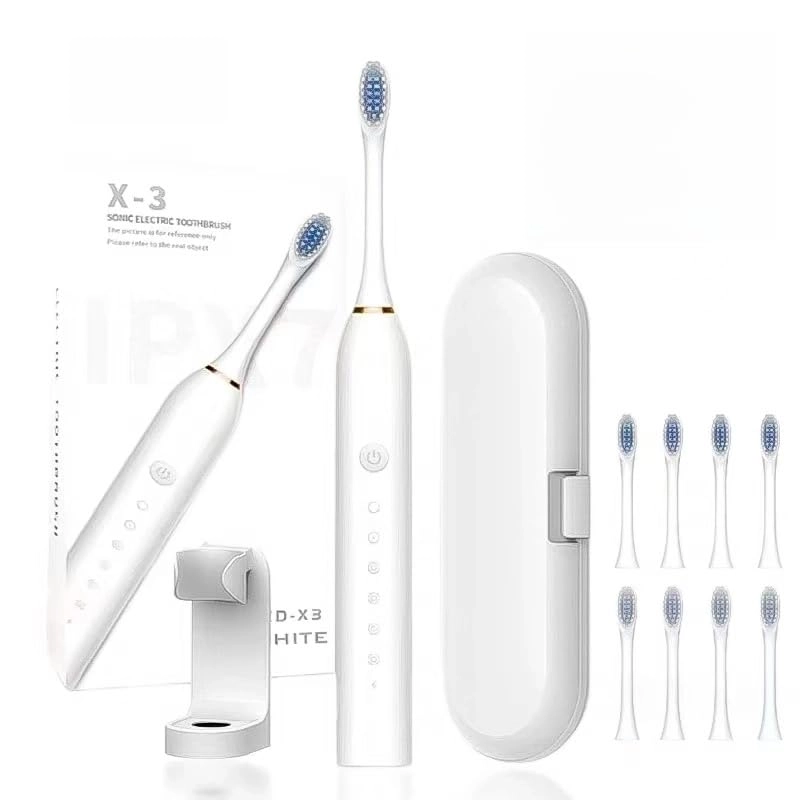 ZWJQMJKU X-3 - 6-Speed Sonic 8 Toothbrush Heads