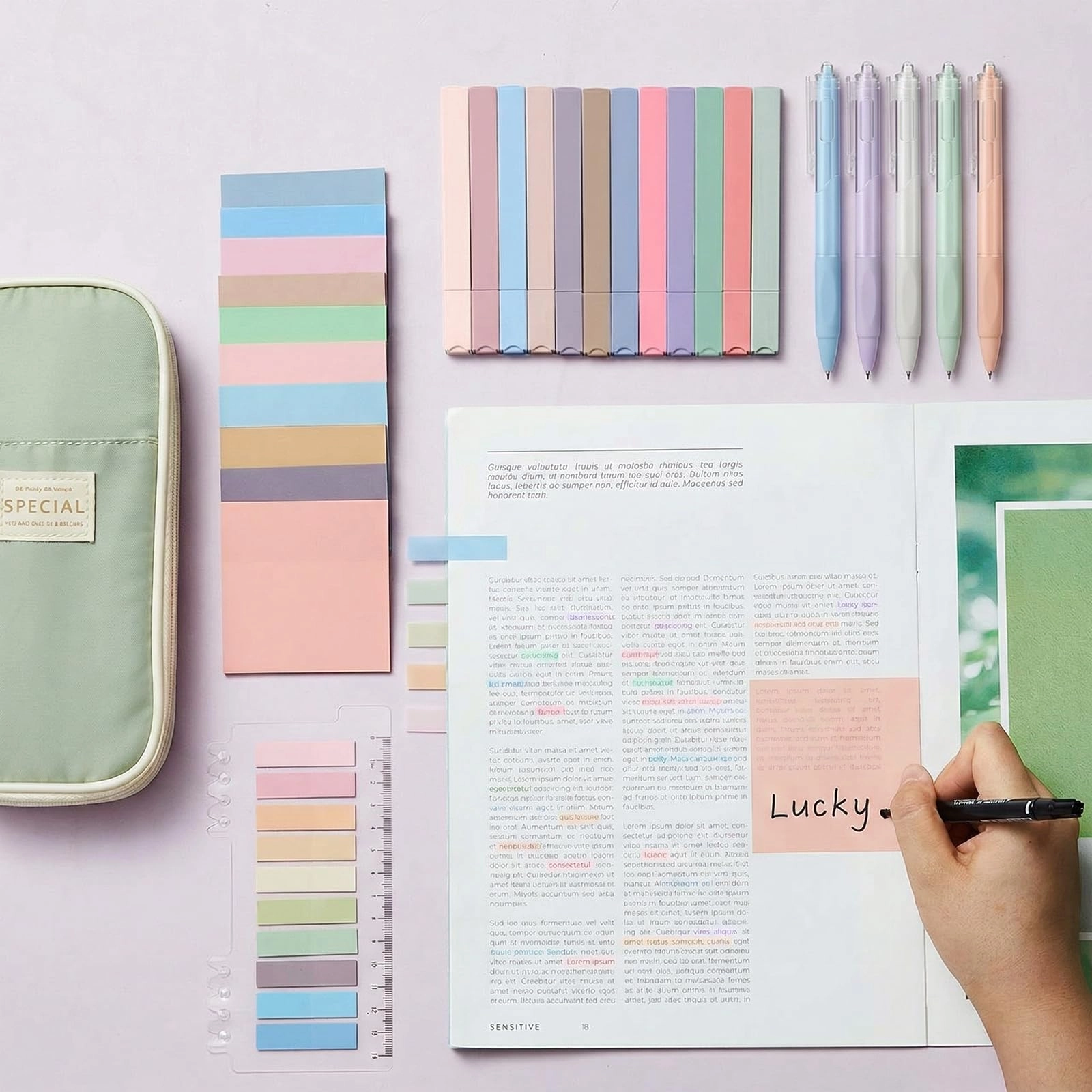 Book Annotation Kit - 39 Pcs