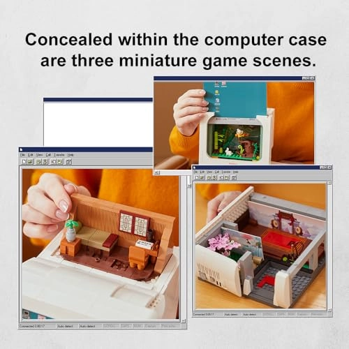 Retro Computer Building Blocks Set - 22 pcs