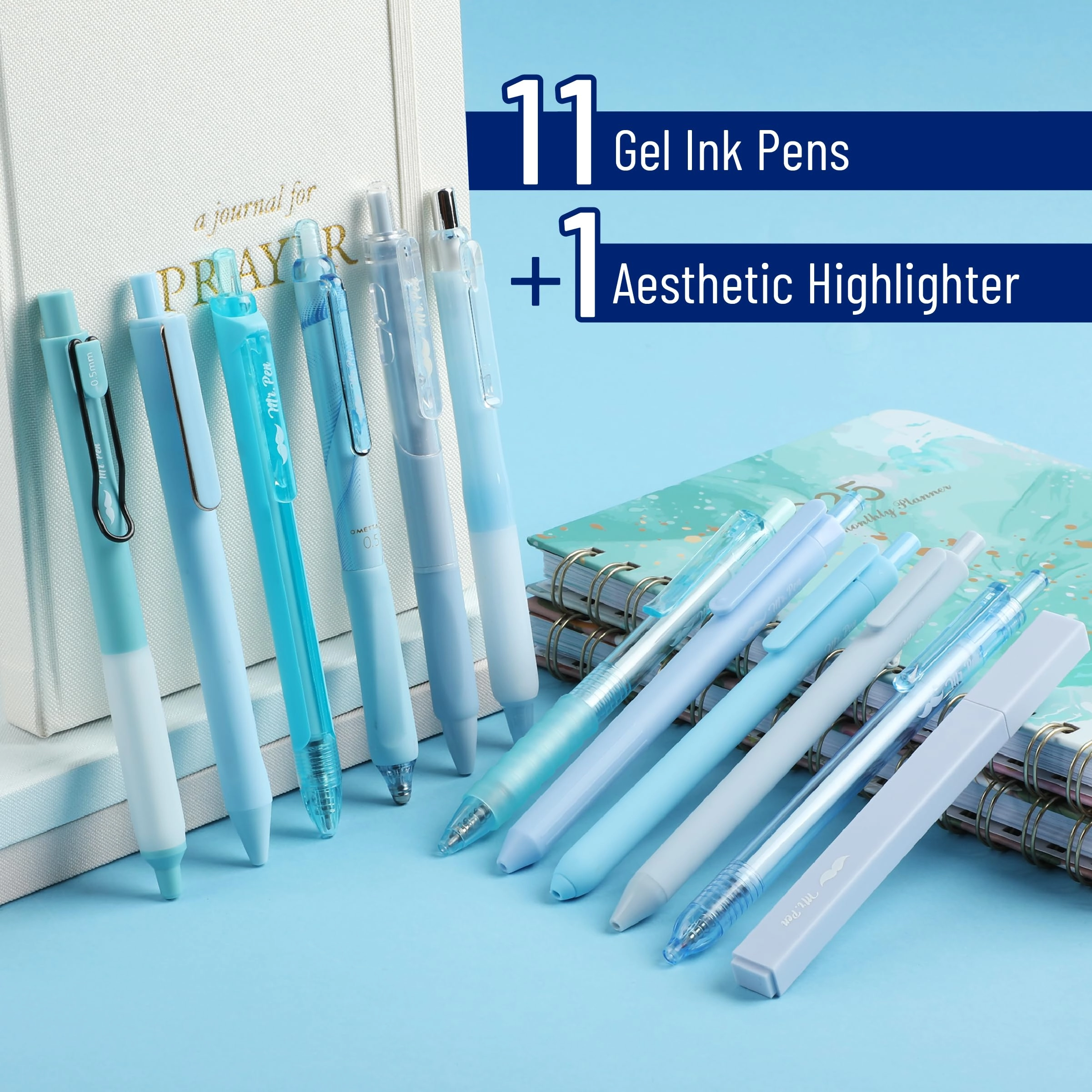 Gel Pen Set - 12 Pack 0.5mm